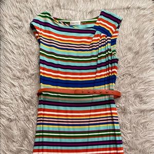 🌺Calvin Klein Sleeveless Dress w/ Leather Belt🌺